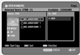 SAMSUNG DVD-HR757 - Using the TITLE LIST button - 7