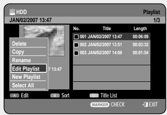 SAMSUNG DVD-HR757 - Using the PLAY LIST button - 2
