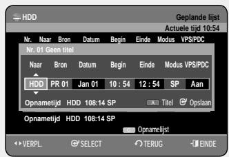 SAMSUNG DVD-HR757 - De toets TIMER gebruiken - 3
