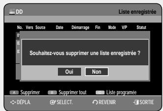 SAMSUNG DVD-HR757 - Informations relatives à Liste enregistrée - 2