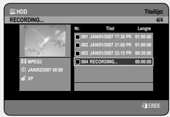 SAMSUNG DVD-HR757 - Afspelen/Opnemen beeindigen - 1