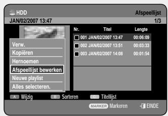 SAMSUNG DVD-HR757 - De toets PLAY LIST gebruiken - 1