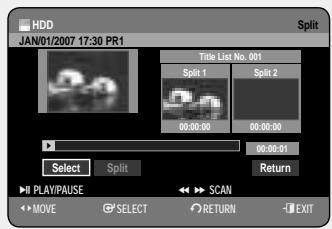 SAMSUNG DVD-HR757 - Using the TITLE LIST button - 4