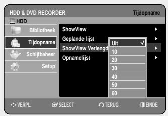 SAMSUNG DVD-HR757 - De functie ShowView gebruiken - 4