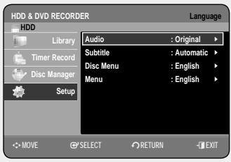 SAMSUNG DVD-HR757 - Manual Setup - 2