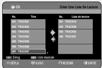 SAMSUNG DVD-HR757 - Vou puez enregister jusqu'à 30 pistes dans la liste de lecture. - 2