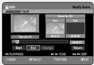 SAMSUNG DVD-HR757 - Playing a Selected Scene - 2