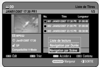 SAMSUNG DVD-HR757 - Utilisation du bouton TITLE LIST - 6