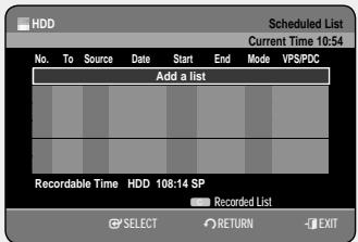 SAMSUNG DVD-HR757 - Making a Timer Recording - 3
