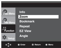 SAMSUNG DVD-P260K - Using the Zoom Function (DVD/VCD) - 1