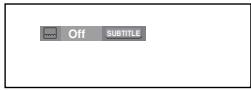 SAMSUNG DVD-P260K - Using the SUBTITLE button (DVD) - 1