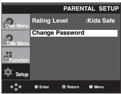 SAMSUNG DVD-P260K - Changing the Password - 3