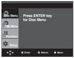 SAMSUNG DVD-P260K - Using the Disc Menu - 1