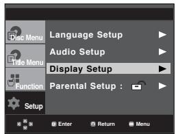 SAMSUNG DVD-P260K - Setting Up the Display Options - 1