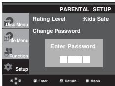 SAMSUNG DVD-P361K - Changing the Password - 4