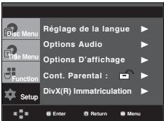 SAMSUNG DVD-P361K - Configuration du niveau d'évaluation - 1