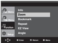 SAMSUNG DVD-P361K - Using the Zoom Function (DVD/VCD) - 1