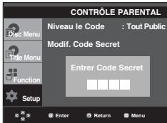SAMSUNG DVD-P361K - Changement du mot de passer - 4