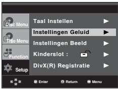 SAMSUNG DVD-P361K - De geluidopties instellen - 1