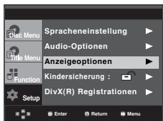 SAMSUNG DVD-P361K - Anzeigeoptionen einstellen - 1