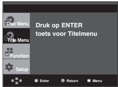 SAMSUNG DVD-P361K - Het Title Menu (Titelmenu) gebruiken - 1