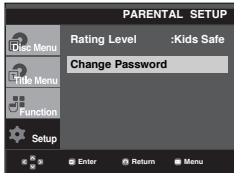 SAMSUNG DVD-P361K - Changing the Password - 3