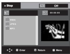 SAMSUNG DVD-P361K - Clips Menu for MP3/WMA/JPEG/MPEG4/CD Audio - 1