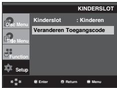 SAMSUNG DVD-P361K - De toegangscode wijzigen - 3