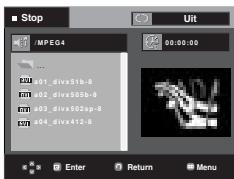 SAMSUNG DVD-P361K - Functie MPEG4 afspelen - 1