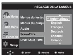 SAMSUNG DVD-P560 - Utilisation de la langue des sous-titres - 1