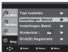 SAMSUNG DVD-P560 - De geluidopties instellen - 1