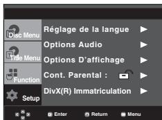 SAMSUNG DVD-P560 - Utilisation du menu de configuration - 1