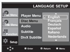 SAMSUNG DVD-P560 - Using the Disc Menu Language - 1