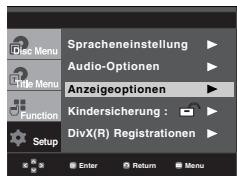 SAMSUNG DVD-P560 - Anzeigeoptionen einstellen - 1