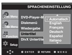 SAMSUNG DVD-P560 - Untertitel-Sprache wahlen - 1