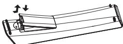 SAMSUNG DVD-P560 - Legen Sie die Batterien in die Fernbedienung ein. - 1