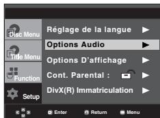 SAMSUNG DVD-P560 - Configuration des options audio - 1
