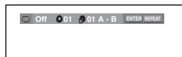 SAMSUNG DVD-P560 - Repeat the current track, chapter, title, a chosen section (A-B), or all of the disc. When playing a DVD/VCD - 1