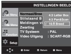 SAMSUNG DVD-P560 - De beeldopties instellen - 2