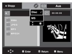 SAMSUNG DVD-P560 - Clips-MENU für MP3/WMA/JPEG/MPEG4/CD Audio - 1