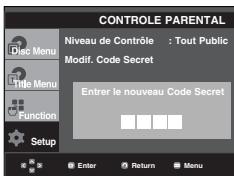 SAMSUNG DVD-P560 - Changement du mot de passer - 5