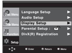 SAMSUNG DVD-P560 - Setting Up the Display Options - 1