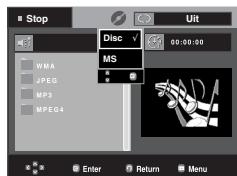 SAMSUNG DVD-P560 - Menu Clips voor MP3/WMA/JPEG/MPEG4/CD Audio - 1