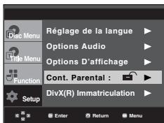 SAMSUNG DVD-P560 - Configuration du niveau d'évaluation - 2