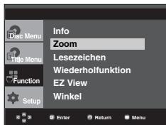 SAMSUNG DVD-P560 - Zoom-Funktion verwenden (DVD/VCD) - 1