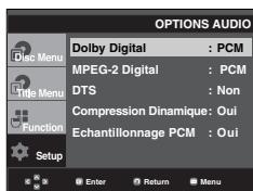 SAMSUNG DVD-P560 - Configuration des options audio - 2