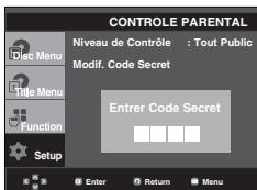 SAMSUNG DVD-P560 - Changement du mot de passer - 4