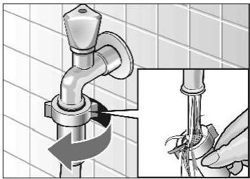 BOSCH WVD24560FF/10 - Nettoyage du tamis au niveau du robinet - 1