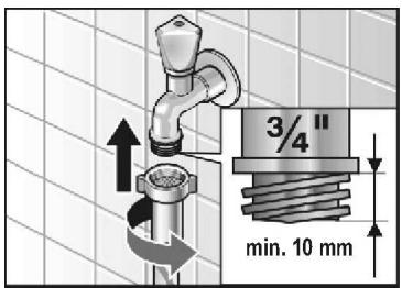 BOSCH WVD24560FF/10 - Branchement de l'eau - 2