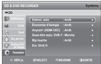 SAMSUNG DVD-SH893 - Liste de favoris(numérique) - 2